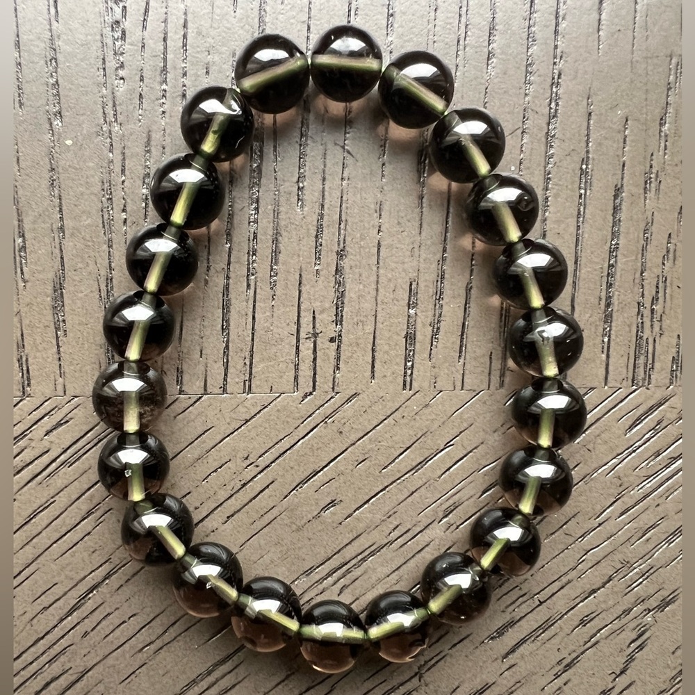 Tektite- Cintamani saffordite bracelet 8mm SIZE 6.5’ - Picture 2 of 6